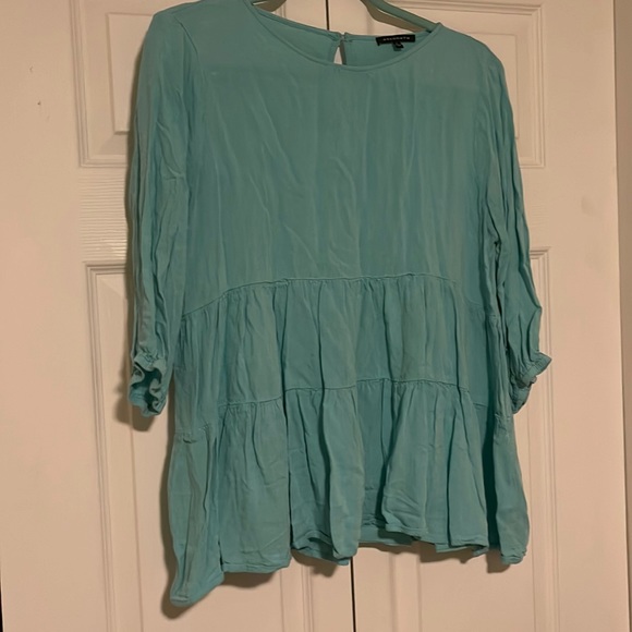 Tiffany Blue Tiered Top - Picture 1 of 4